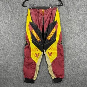 Thor Racing Core Pastrana 199 Motocross Pants Natural Leather Mens Size 28 #1703